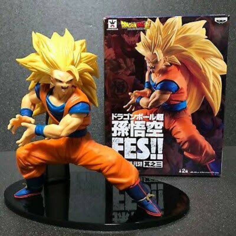 Boneco Dragon Ball Z Super Saiyajin 3 Goku fes!! Special Version