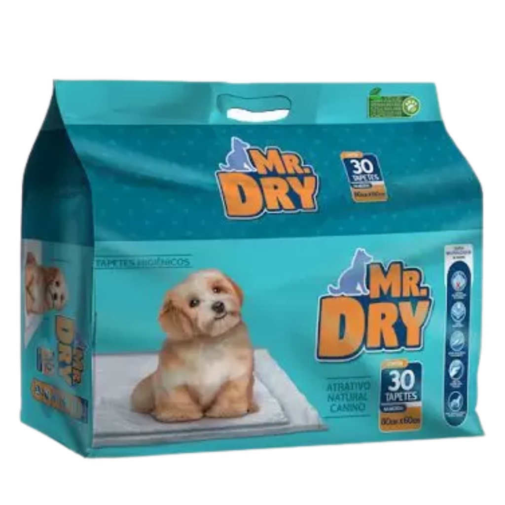 Tapete Higienico Mr Dry - 30 unidades em Oferta na Shopee