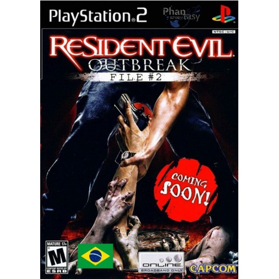 Resident Evil Outbreak file#2 legendado em português para PlayStation 2 PS2 desbloqueado