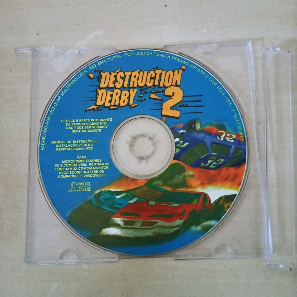 Jogo Antigo Destruction Derby 2 P/ Pc Shopee Brasil