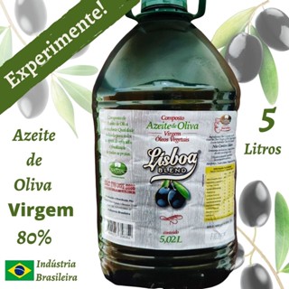 Azeite de Oliva Virgem Natural Blend Virgem 80% 5 Litros Nacional