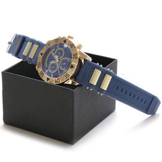 Relógio Prova dágua pulseira borracha azul Promoção Pronta entrega.