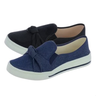 Tênis Feminino Slip On Laço Casual Iate Calce Fácil