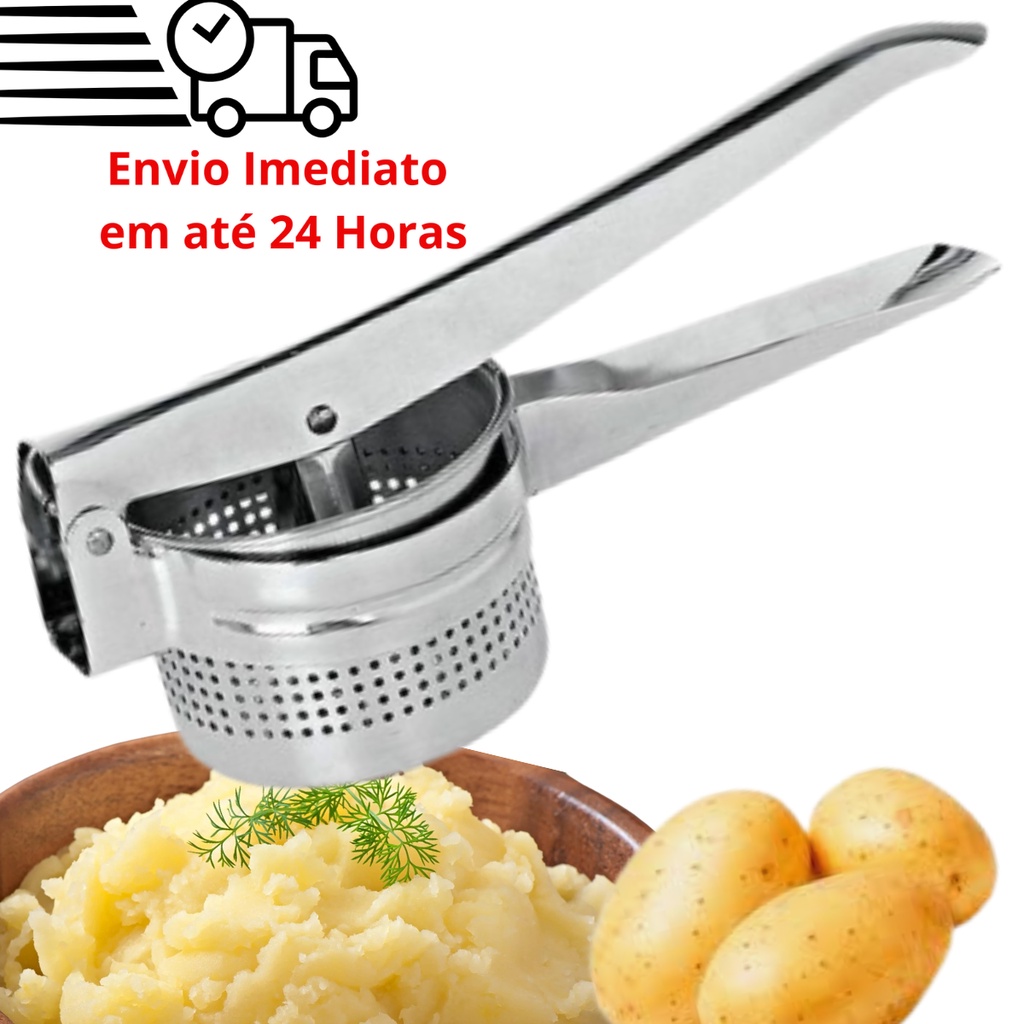 Espremedor E Amassador De Batatas Profissional Resistente Aço Inox ...