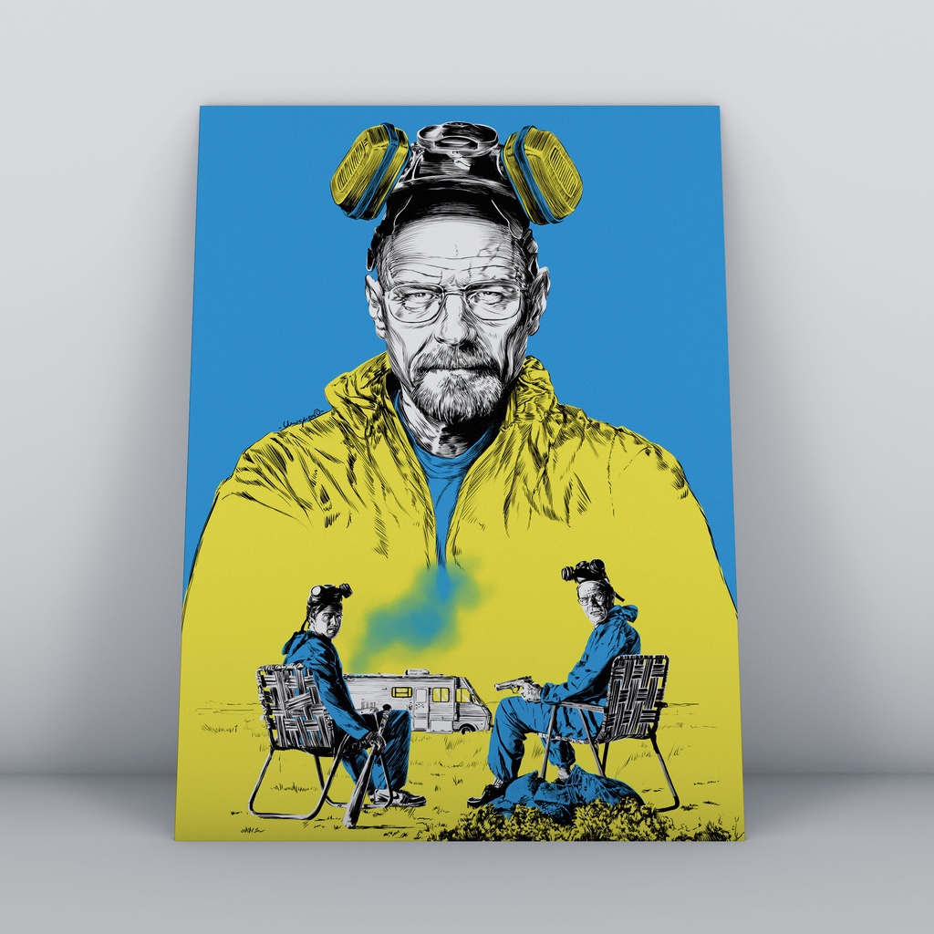 Quadros Decorativos Séries Diversas Breaking Bad Para Cinema Apartamento Casa Cinemateca Antiquário