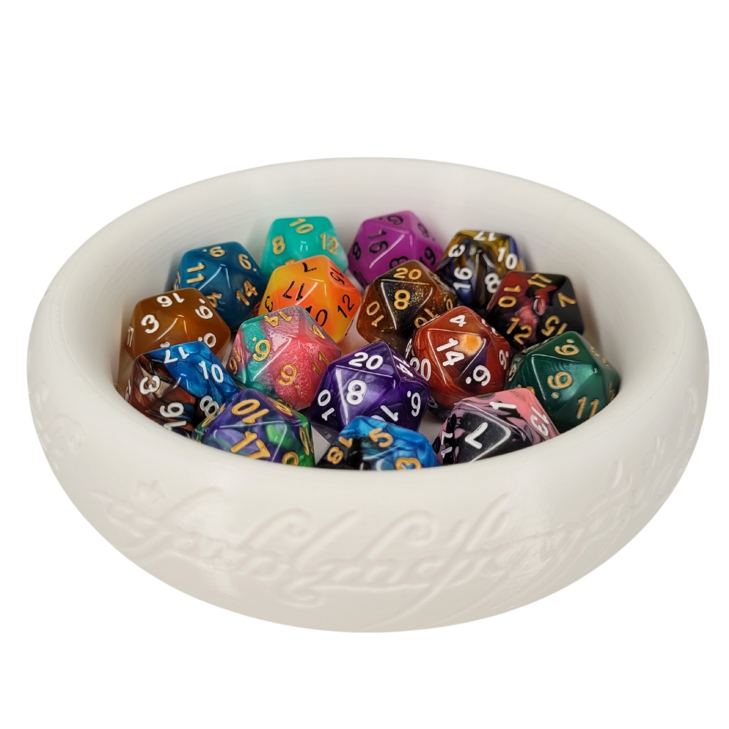 Kit de Dados para RPG - 7 dados + Bandeja de Dados Dungeons and Dragons D&D