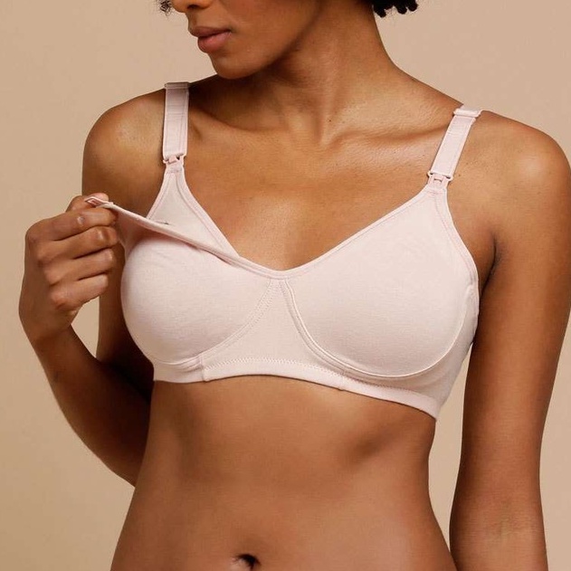 Kit 2 Sutiã Feminino Amamentação Algodão Liso Conforto Maternidade Pós Parto