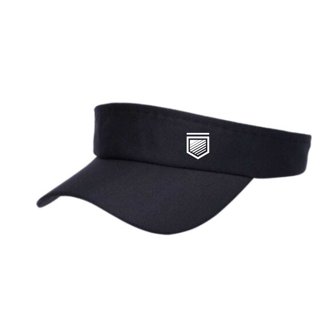 Viseira Preta Esportiva Dry Unissex Logo White Garda Uomo