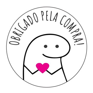 Etiqueta Adesiva Obrigado pela compra flork Meme Bento