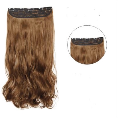 Aplique de cabelo Alongamento Tic Tac Fibra Orgânica Ondulado 65cm — imagem 2 de 2