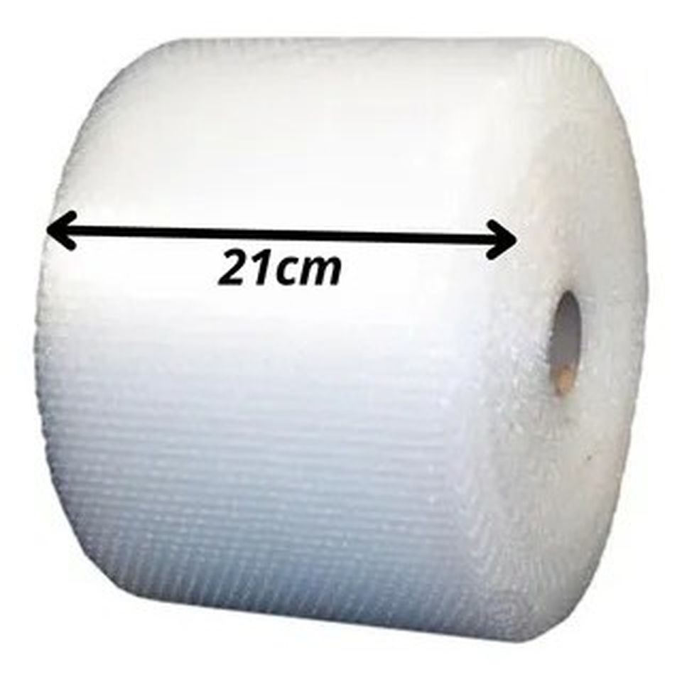 Plástico Bolha - Bobina 21 cm X 100 Mts E-commerce 25 Micras Bolha