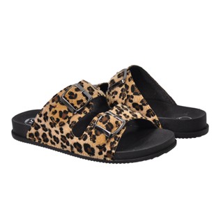 sandalia papete birken animal print
