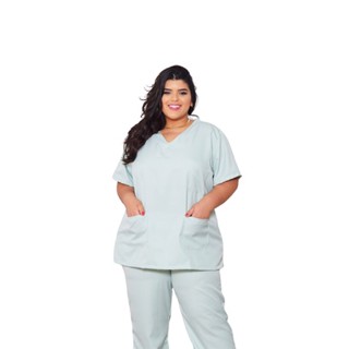 Conjunto Pijama Plus Size Cirurgico Scrub Microfibra Gabardine Ph