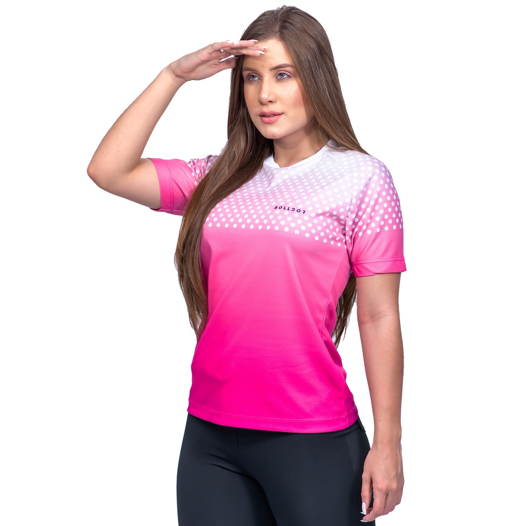 Camisa Dry Fit Feminina Com Proteção UV Blusa Academia Feminina Térmica