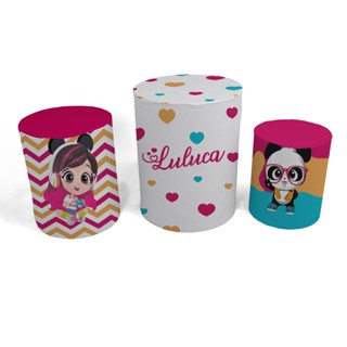Trio Capa Cilindro Luluca Desenho Veste Facil