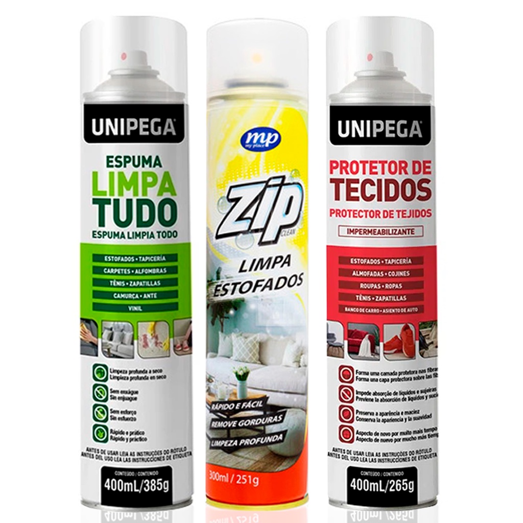 Spray Para Estofados Limpa Tudo Clean Protetor De Tecidos Para Carpete Tetos Veículos Alta...