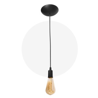 Luminaria Pendente Retro Simples Cabo liso 2M