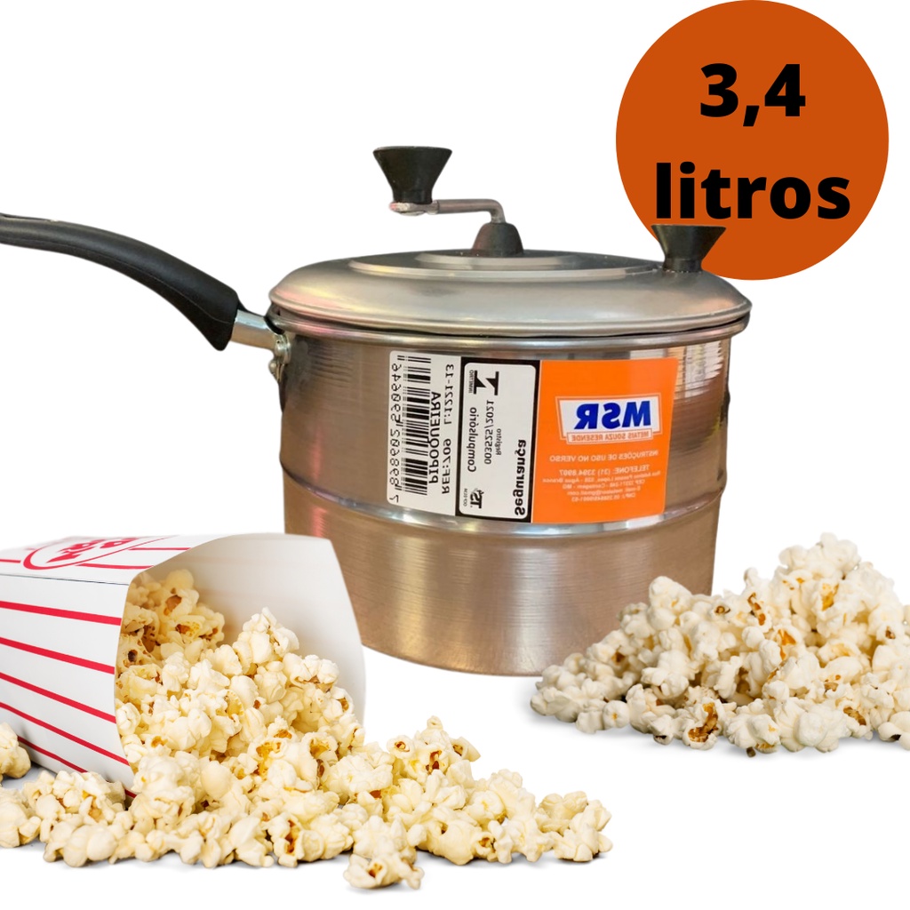 Panela Pipoqueira Msr Média Selo Inmetro