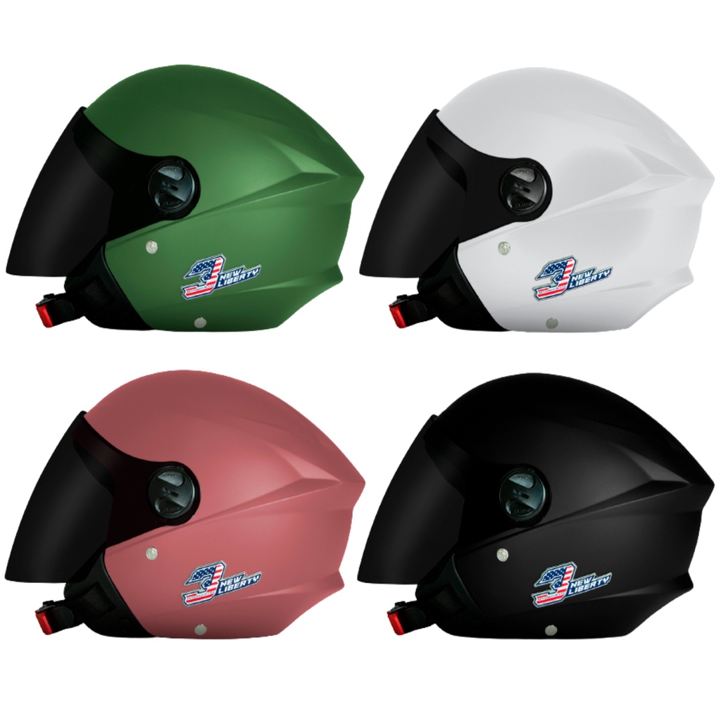 Capacete Aberto Masculino Feminino New Liberty Three Elite Viseira Cristal  - Pro Tork - Capacete de Moto - Magazine Luiza