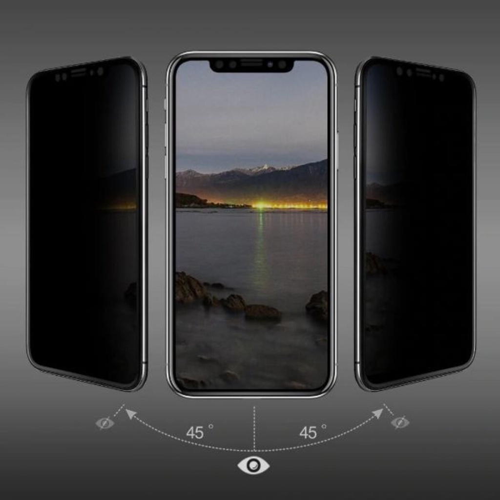 Película Vidro 3D Privacidade Anti Spy IPhone xr/11/12/13/14/15/16/pro/promax — imagem 2 de 2