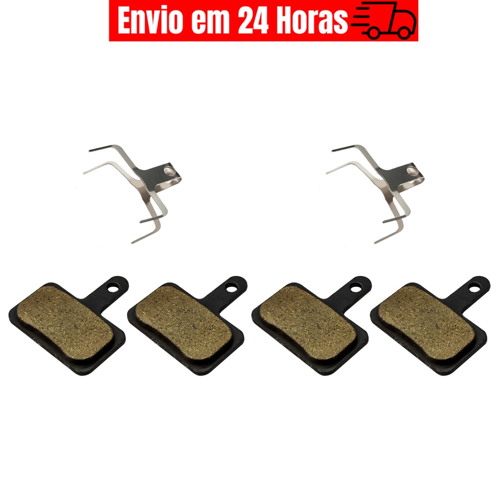 2 Pares Pastilha Freio Bike A Disco Compatível Shimano Gts Shimano Gta Tipo B01s
