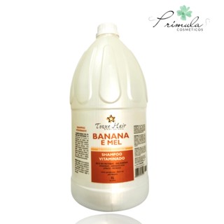 Shampoo 5 litros Perolado Banana e Mel Ph Neutro e Sem Sal Profissional Perfumado Equilibrado xampu champu