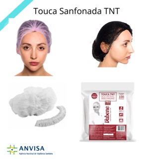 Toucas Sanfonada TNT Vabene pacote c/100