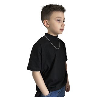 Camiseta Gola Alta Infantil Stecchi Algodão
