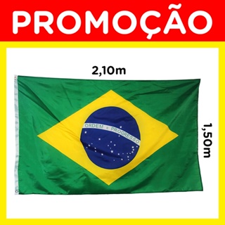 Bandeira Do Brasil Grande Dupla Face Helanca 2,10m x 1,50m Para Mastro e Parede Copa do Mundo em Oferta na Shopee