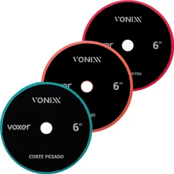 Kit Boina De Espuma 6'' Corte Refino Super Lustro Vonixx Polimento Automotivo