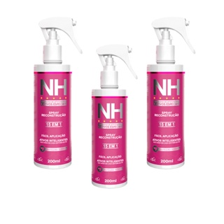 Kit 3 Spray New Hair NH Reconstrução Protetor Térmico 200ml Belkit