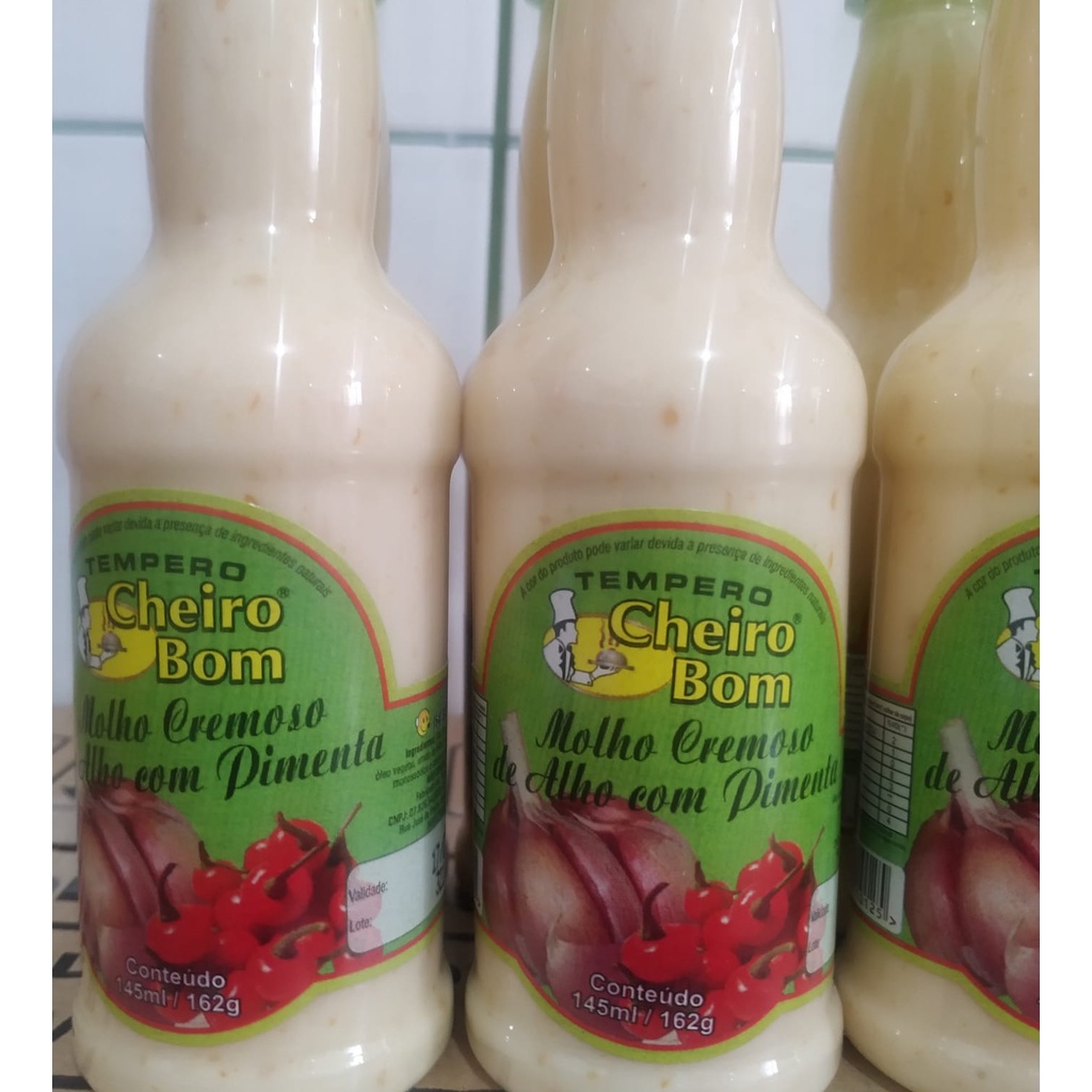 Alho com Pimenta Cremoso 10und - Molho 145ml