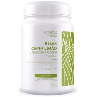 Vitta Relax Creme Massagem Capim limão 1kg - Extratos Da Terra