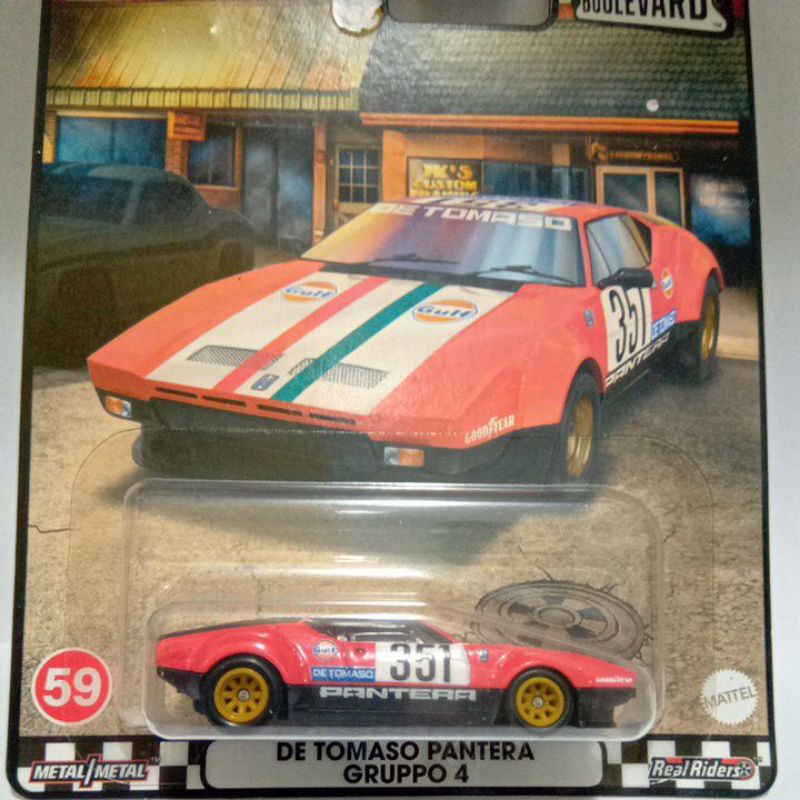 hot wheels De Tomaso Pantera grupo 4 gulf boulevard premium (pneus de ...