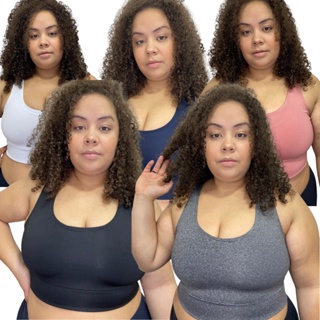 Top Fitness Feminino para Malhar Plus Size  Suplex Moda Academia sem Bojo em Oferta na Shopee