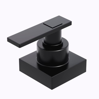 Acabamento Registro Alavanca Quadrada banheiro preto Padrão Deca Lavabo Chuveiro PRETO COD 501