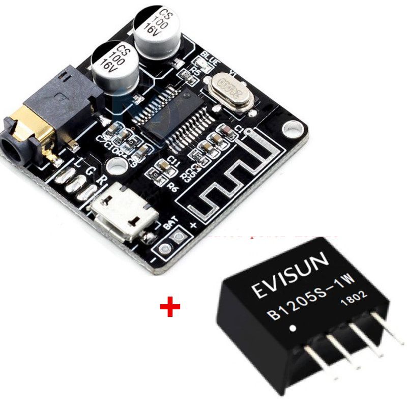 Receptor Bluettooth 5.0 Estéreo + Isolador de ruído BS1205S para para fontes 12V em Oferta na Shopee