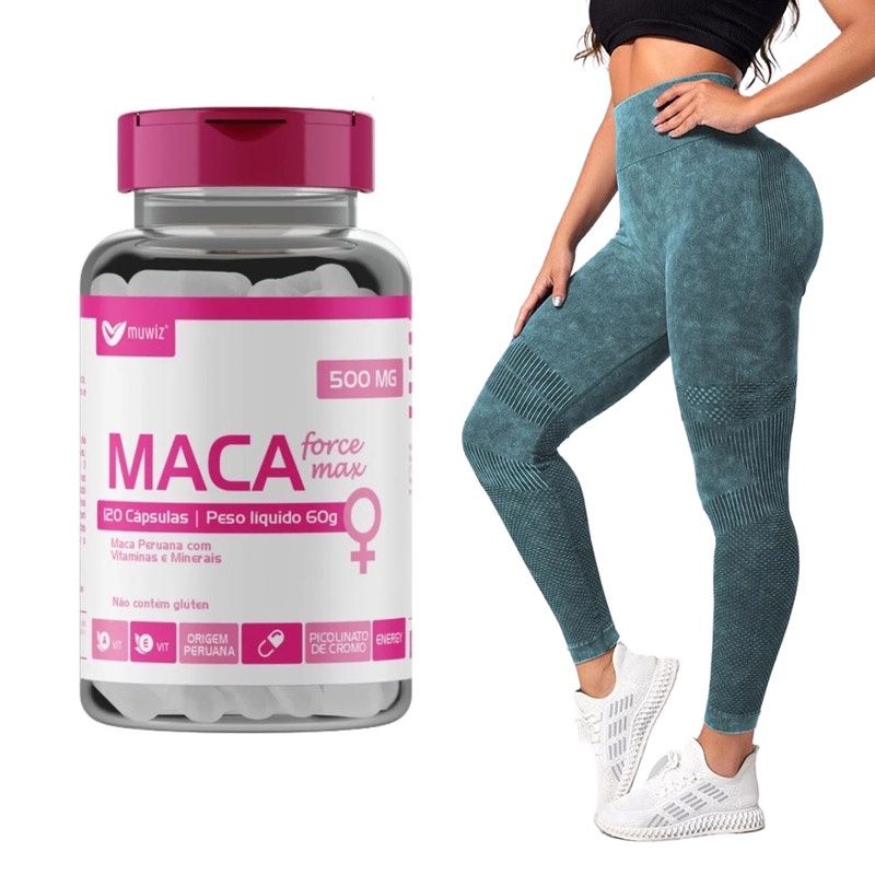 Maca Peruana Feminina 500mg 120 cápsulas Para Mulher