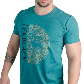 Camiseta Masculina Verde Estampada em Algodão Premium - Blusa para Homem - Camisa com Estampa Zeus em Oferta na Shopee