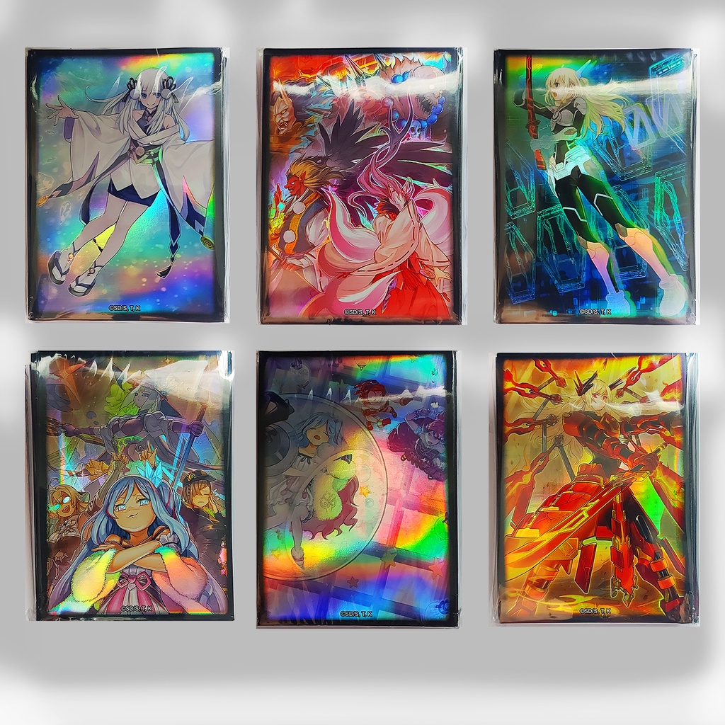 Sleeve Oficial Yugioh Foil Personalizado Brilha muito Escorrega o Preço