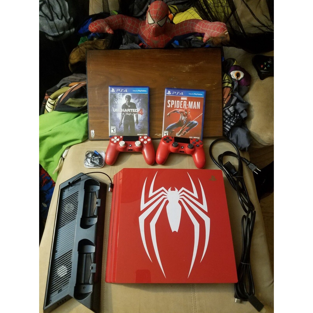 Brand New Sony PlayStation 4 Pro SpiderMan Limited Console 1TB PS4 Complete w Box Shopee Brasil