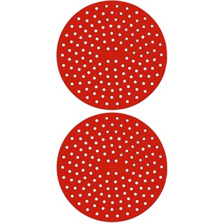 Almofada Silicone Protetora Para Fogão de Indução Kit 2 Peças Vermelho