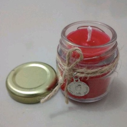 Mini vela Aromática no potinho de vidro
