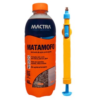 Kit Mata Mofo Mactra 900 ML + Pulverizador Aplicador (Mofo Não Volta - Anti Mofo e Borrifador Garrafa Pet) Aplicação em