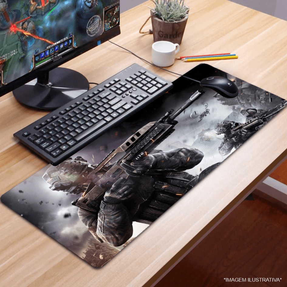 Mouse Pad Gamer 65x32cm Estampa Jogo Video Game 1136