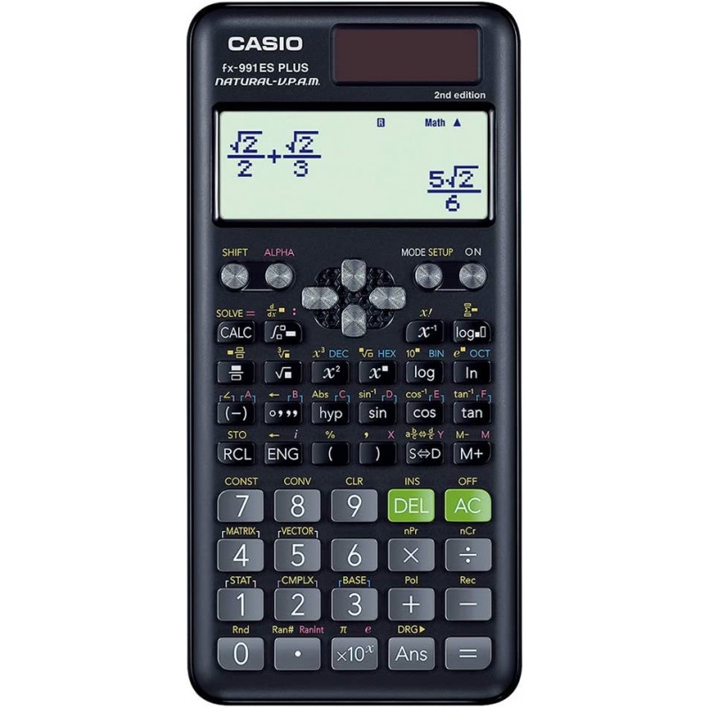 Calculadora Científica Casio FX-991 ES Plus 2a Edição 417 Funções