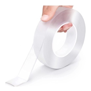 Fita Dupla Face Nano Gel Transparente Fixação Extra Forte Lavável de 3M Ou 5M
