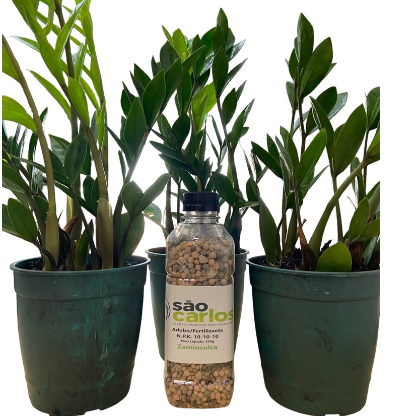 Adubo Fertilizante para Zamioculca NPK 10-10.10 - Embalagem Pet com 350g