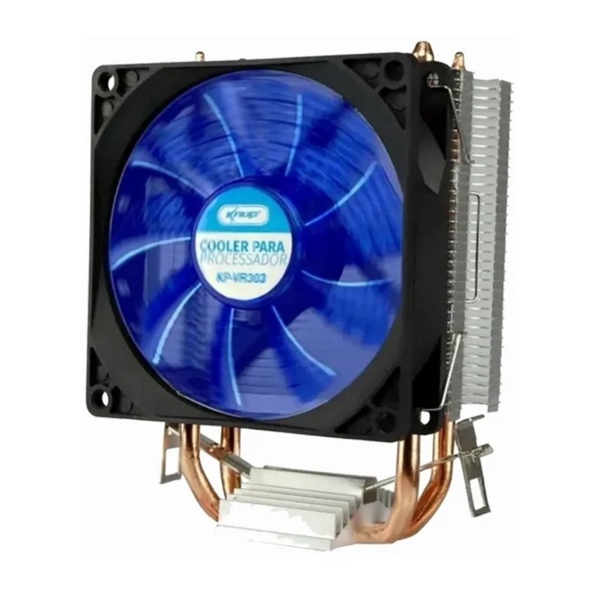 Cooler Para Processador Intel E Amd Com Led Azul Kp-Vr303