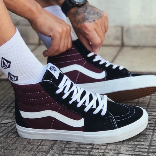 Tenis cano alto feminino hot sale vans